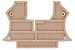 Endplate and partition plate for terminal block Beige 1071100000