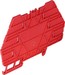 Endplate and partition plate for terminal block Red 1240800000