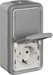 Combination switch/wall socket outlet Two-way switch 1 069746