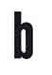 Number/text label for house number luminaire B Black 99220.003.B