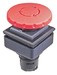 Front element for mushroom push-button Red 32 mm QXJV