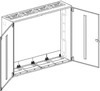 Unequipped meter cabinet Steel plate S 46