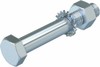 Hexagon head bolt Steel Hot dip galvanized 6418317