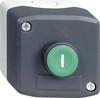 Push button, complete 1 Green Round XALD102