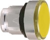 Front element for push button Yellow 1 Round ZB4BA58