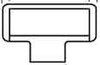 Mounting base and -element for cable ties 18 mm 13 mm 181-45029