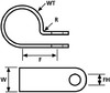 Fixing clip 24 mm 24 mm 1 211-60149