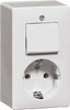 Combination switch/wall socket outlet Two-way switch 1 00275621