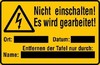 Warning/signing plate Plastic 192/71