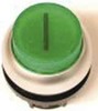 Front element for push button Green 1 Round 216796
