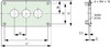 Built-in panel for control circuit devices 138 mm 72 mm 216544