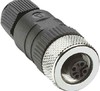 Sensor-actuator connector M12 Female (bus) Straight 11220