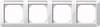 Cover frame for domestic switching devices 4 Horizontal 387419