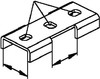 Coupler for support/profile rail C-profile Cross connector KV 30