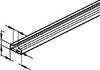 Support/Profile rail 5000 mm 25 mm 10 mm 2913/5 BO