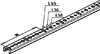 Support/Profile rail 2000 mm 20 mm 8 mm 2910/2 FQA