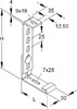 Mounting material for cable support system  GRSH 30 F