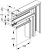 Flat bend for wall duct 170 mm 80 mm 2 DAVU 170-78 P