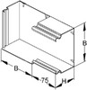 Flat bend for installation duct 60 mm 100 mm LUWE 60.100 W