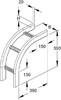 Bend for cable ladder Vertically declining 90? KRCF 60.225 F