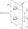 Mounting plate for cable protection tubes Metal MIMPA 60/380E3