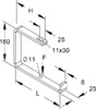 Ceiling bracket for cable support system 150 mm 25 mm ZCB 150