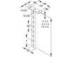 Ceiling profile for cable support system 400 mm 50 mm HUF 50/400