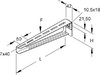 Bracket for cable support system 320 mm 85 mm KTAM 300