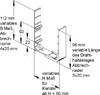 Wire clamp for slotted cable trunking system 60 mm VHT 60.040