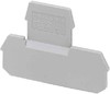 Endplate and partition plate for terminal block Grey 1413052