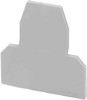 Endplate and partition plate for terminal block Grey 1413065