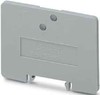 Endplate and partition plate for terminal block Grey 1413227