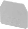 Endplate and partition plate for terminal block Grey 0301589
