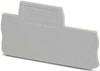Endplate and partition plate for terminal block Grey 3040096