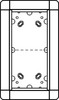 Mounting frame for door station 2 Aluminium 1881220