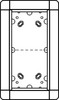 Mounting frame for door station 2 Aluminium 1881220