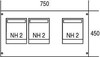 Cover for distribution board 450 mm 750 mm 2CPX062885R9999