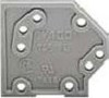 Endplate and partition plate for terminal block Grey 745-500