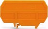 Endplate and partition plate for terminal block Orange 209-190