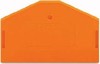 Endplate and partition plate for terminal block Orange 280-313