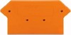 Endplate and partition plate for terminal block Orange 281-317