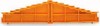 Endplate and partition plate for terminal block Orange 727-107