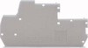 Endplate and partition plate for terminal block Grey 870-118