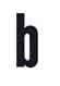 Number/text label for house number luminaire B Black 99223.003.B