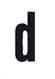 Number/text label for house number luminaire D Black 99223.003.D