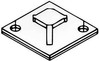 Mounting base and -element for cable ties 4.9 mm 7TCG009500R0039